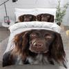 MEVASA Münsterländer Dog Duvet Cover Set, 3-Piece, 3D Print view 1