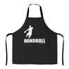 874 Cooking Apron with Handball Silhouette, Grilling Apron with Pockets view 1