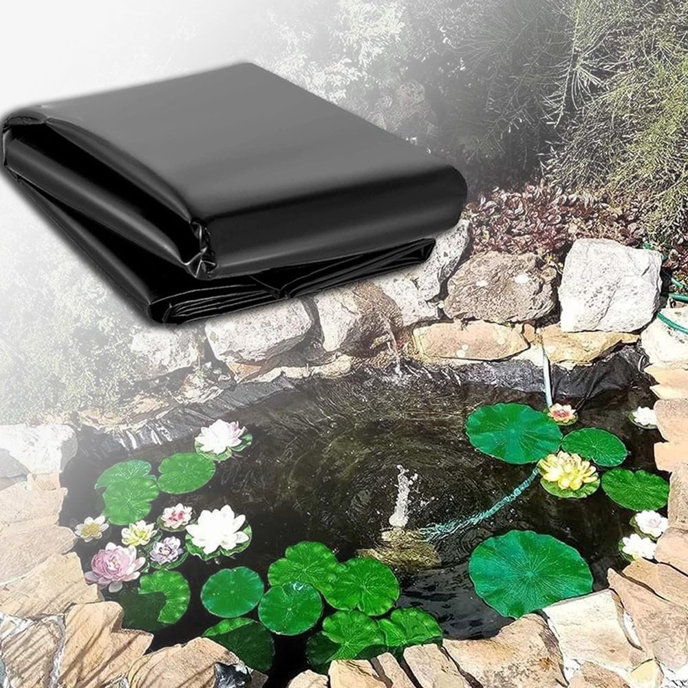 JEDAL HDPE Pond Liner, Black, 0.12 mm, 11 x 12.5 m (36 x 41 ft)