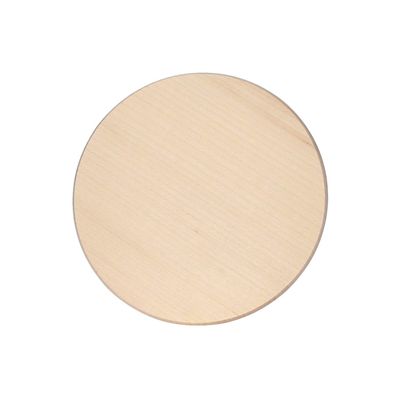 Btic Solid Maple Ham Serving Plate - Round Cutting Board