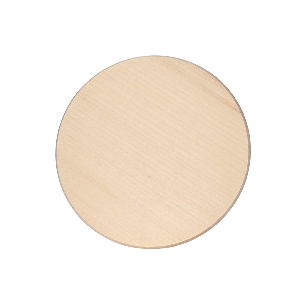 Btic Solid Maple Ham Serving Plate - Round Cutting Board