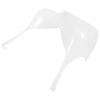 Hanging Bra Display Mannequin, Medium, Plastic, White view 1