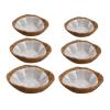 Leisurealeaneag 2-Piece Set of 20 cm Round Coconut Fiber Hanging Basket Liners, Brown view 2