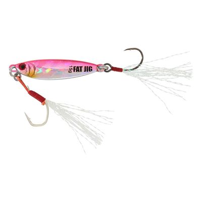 RAGOT Fat Jig – Saltwater Jig, 6.7 cm / 60 g, Pink Metal