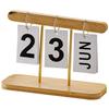 ABOOFAN Small Perpetual Desk Calendar with Manual Date Display view 1