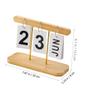 ABOOFAN Small Perpetual Desk Calendar with Manual Date Display view 2