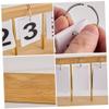 ABOOFAN Small Perpetual Desk Calendar with Manual Date Display view 4