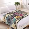 Dream Catcher Art Printed Flannel Sherpa Throw Blanket, 152 x 203 cm view 3