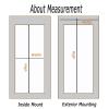 Double Roller Blind, No-Drill Mounting, Blackout, 60 x 180 cm, Heat Protection, Energy-Saving, Sand Yellow view 4