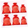Clear Treat Bags, 24 Count, Wedding Candy Bags, Organza Drawstring Gift Bags view 4