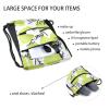 FRODOTGV Green Lime Lemon Fruit Drawstring Backpack with Mesh Pockets view 4