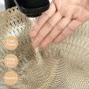 Evevda Round Vinyl Placemats, Metallic Gold, 6-Pack view 4