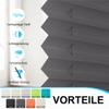 BelleMax No-Drill Pleated Blind, Anthracite, 35 x 100 cm view 2