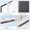 BelleMax No-Drill Pleated Blind, Anthracite, 35 x 100 cm view 3