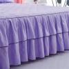 Morbuy Ruffled Bed Skirt Set, 3 Pieces, Red, 120 x 200 cm + 2 Pillowcases view 3
