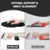 eulps Mouse Pad with Wrist Rest, Memory Foam Keyboard Wrist Rest and Gel Wrist Rest Set view 4