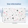 KWQDOZF Pink, Gray and White Polka-Dot Microfiber Beach Towel with Golden Lips, 132 x 81 cm view 2
