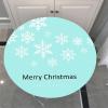 Chickwin Snowflake Christmas Round Elastic Tablecloth, White Snowflake A, 150 cm view 1