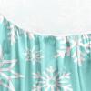 Chickwin Snowflake Christmas Round Elastic Tablecloth, White Snowflake A, 150 cm view 3
