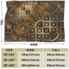 Retro Saw Gear Microfiber Throw Blanket view 3