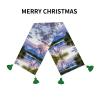 Grand Teton National Park Print Table Runner, Linen Christmas Table Runner, Halloween Tablecloth for Kitchen and Dining Room Decor, One Size view 3