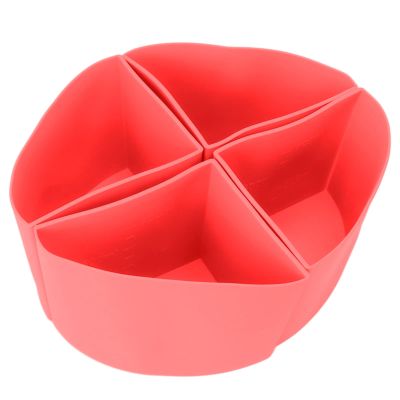 UPQRSG 4-in-1 Silicone Slow Cooker Liner for 6-Liter Pots, Red