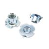 20-Pack M5 × 6 mm Thickened Steel Four-Prong T-Nuts for Wood view 1