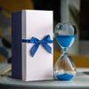 30-Minute Hourglass Timer, Blue Decorative Hourglass for Home, Office, Restaurant, and Desk view 2