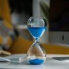 30-Minute Hourglass Timer, Blue Decorative Hourglass for Home, Office, Restaurant, and Desk view 3