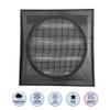 H&C VENT Square Ventilation Grille 190 x 190 mm with Insect Screen & Slats, 125 mm, Anthracite view 3