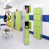 SimonRack Metal Locker Cabinet, 4 Modules, 3 Doors, Gray/White, 1800 x 1200 x 500 mm view 4