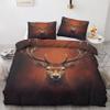 GEDAEUBA Winter Bedding Set 200 x 220 cm, Deer Forest Animals, Reversible Microfiber view 1