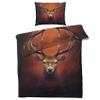 GEDAEUBA Winter Bedding Set 200 x 220 cm, Deer Forest Animals, Reversible Microfiber view 2