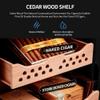 SATSAT Electric Cigar Humidor Cabinet, Spanish Cedar, 70 L, Temperature and Humidity Control, Built-In, Holds 400 Cigars, Tempered Glass Door, Black1 view 2