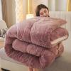 UE-MAOLU Winter Comforter, Warm Quilted Lamb-Cashmere Blanket, Color C, 150 x 200 cm, 4 kg view 1