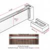 Adjustable Aluminum Closet Rod, Gold, 115 cm view 3