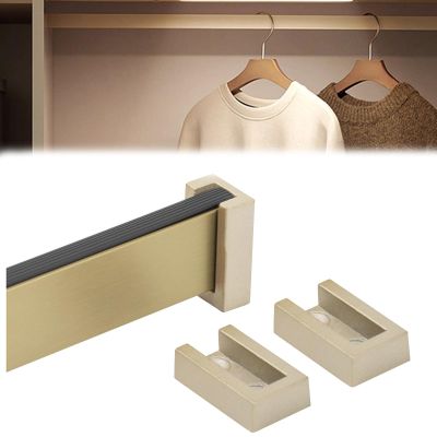 Adjustable Aluminum Closet Rod for Jackets and Bedding, Gold, 90 cm