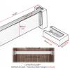 Adjustable Aluminum Closet Rod for Jackets and Bedding, Gold, 90 cm view 3