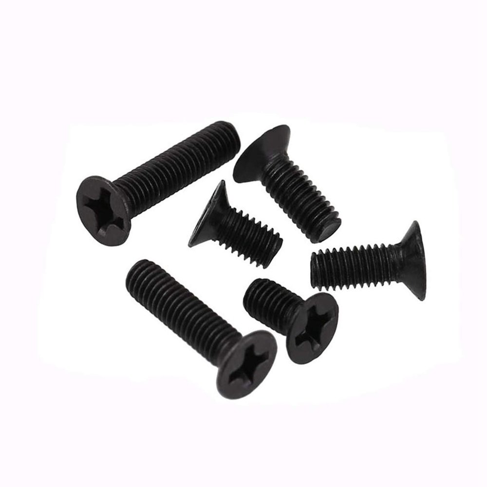 Drywall Screws, M2–M4 Phillips Flat-Head Machine Screws, Metric Thread, Countersunk Black Steel, M2, 12 mm (30 pcs) (Color: M2, Size: 20 mm, 30 pcs)