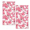 BIGXIUKA Japanese Cherry Blossom Bathroom Towels, Red Sakura, 2-Piece Set view 1