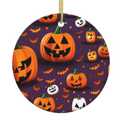 Ceramic Hanging Ornament for Christmas, New Home, Birthdays & Halloween