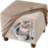 uyeoco Ottoman Slipcover, Stretch Footstool Cover, Square, Washable (40x40/50x50/60x60 cm; 1@,75x75 cm) view 1