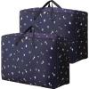 2-Pack 105L Large Moving Bags, Oxford Fabric Storage Bags with Zippers, Blue view 1