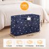 2-Pack 105L Large Moving Bags, Oxford Fabric Storage Bags with Zippers, Blue view 2