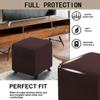 Ottoman and Stool Cover, 40x40/50x50/60x60 cm, Stretch Cover for Square or Rectangular Footstools, #4 85x85 cm view 3