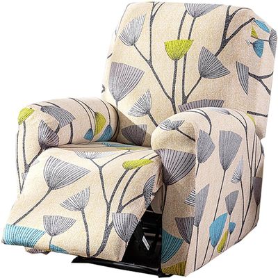 ELYSYSRL 4-Piece Stretch Recliner Slipcover with Pockets, Washable, Colorful #33