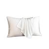 Silk Pillowcases, Hair Protection, Solid Color, Light Khaki, 50 x 80 cm, 2-Piece Set view 3