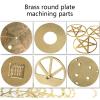 H62 Brass Plate, Round Sheet, Wafer Gasket, 1 mm Thick, 150 mm Diameter, 1 pc view 3