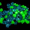Glow-in-the-Dark Pebbles for Aquariums and Gardens, 1,200 Count, Green and Blue view 1