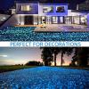 Glow-in-the-Dark Pebbles for Aquariums and Gardens, 1,200 Count, Green and Blue view 2
